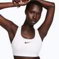 Biustonosz treningowy Nike Swoosh Medium Support white/stone mauve/black