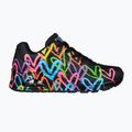 Buty damskie SKECHERS JGoldcrown Uno Highlight Love black/multicolor 9