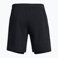 Spodenki do biegania męskie Under Armour Launch 7" 2IN1 black/black/reflective 2