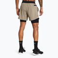 Spodenki męskie Under Armour Peak Woven 2in1 timberwolf taupe/black/black 3