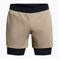 Spodenki męskie Under Armour Peak Woven 2in1 timberwolf taupe/black/black 5