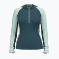 Bluza termoaktywna damska Smartwool Classic Thermal Merino Base Layer 1/2 Zip Hoodie Boxed twilight/arctic green 5