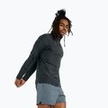 Bluza do biegania męska New Balance Space Dye 1/4 Zip black heather 4