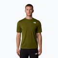 Koszulka męska The North Face Foundation Mountains Faces Tee forest olive