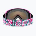 Gogle narciarskie Smith Snowday Jr vivid pink hearts/green sol-x mirror 3