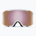 Gogle narciarskie Smith Squad S2 white vapor/chromapop everyday rose gold mirror 2
