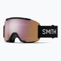 Gogle narciarskie Smith Squad S2 black/chromapop everyday rose gold mirror