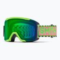 Gogle narciarskie Smith Squad S2 slime static shag/chromapop everyday green mirror