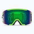 Gogle narciarskie Smith Squad S2 slime static shag/chromapop everyday green mirror 2