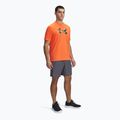 Spodenki treningowe męskie Under Armour Woven Wordmark castlerock/fire 2