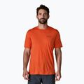 Koszulka męska Patagonia Cap Cool Merino Blend Graphic Shirt heritage header/coal orange