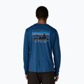Longsleeve męski Patagonia Capilene Cool Daily - '73 Skyline clement blue/light clement blue x-dye 3