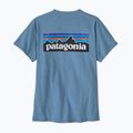 Koszulka damska Patagonia P-6 Logo Responsibili-Tee shore blue 2
