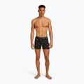 Bokserki termoaktywne męskie icebreaker Anatomica Snow Day black/peridot/aop 3