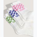 Skarpety Vans Classic Check Crew 3 pary pink fizz 3