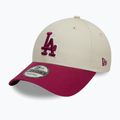 Czapka z daszkiem New Era WS Patch 9Forty Los Angeles Dodgers light beige 3