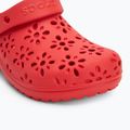 Klapki dziecięce Crocs Classic Floral Cutout Clog Kids cherry red 8
