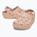 Klapki Crocs Classic Floral Cutout Clog pink caramel 14