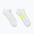 Skarpety Nike Running Midweight No-Show white/volt/black 3