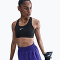 Biustonosz treningowy Nike Swoosh Medium Support black/white