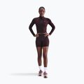 Longsleeve damski Nike One Fitted Dri-Fit 1/4 Zip Mid Layer burgundy crush/white 2