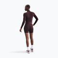 Longsleeve damski Nike One Fitted Dri-Fit 1/4 Zip Mid Layer burgundy crush/white 3