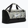 Torba treningowa Nike Brasilia 9.5 Aop 60 l off white/black/white 2