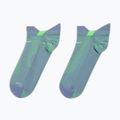 Skarpety Nike Running Lightweight No-Show Iron purple/voltage green/voltage green 2