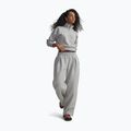 Spodnie damskie Under Armour Rival Fleece Script mod gray light heather/white 3