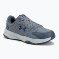 Buty treningowe męskie Under Armour Edge Leather gravel/blue fog/blackout navy