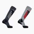 Skarpety narciarskie Salomon S/Access 2-Pack anthracite/light grey
