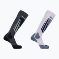 Skarpety narciarskie Salomon S/Access 2-Pack anthracite/sweet lavender