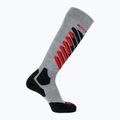 Skarpety narciarskie Salomon S/Access light grey/black/fiery red
