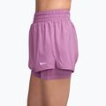 Spodenki damskie Nike One Dri-Fit High-Waisted 3" 2In1 light magenta/white 3