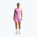 Spodenki damskie Nike Zenvy High Waisted Biker 5" light magenta/white 2