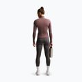 Bluza treningowa damska Nike One Fitted Dri-Fit Full-Zip burgundy tattoo/white 3