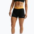 Spodenki damskie Nike Pro Mid-Rise Biker 3" black/university gold/white 4