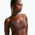 Biustonosz treningowy Nike Indy Padded Gloss light chocolate