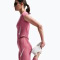 Legginsy do biegania damskie Nike Tempo Swoosh Run High-Waisted 7/8 peony/white 6