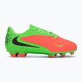 Buty piłkarskie dziecięce Nike Jr. Phantom 6 Club Erling Haaland MG hot punch/green strike/black 2