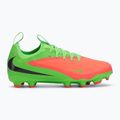 Buty piłkarskie dziecięce Nike Jr. Phantom 6 Low Academy Erling Haaland FG hot punch/green strike/black 2