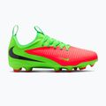 Buty piłkarskie dziecięce Nike Jr. Phantom 6 Low Academy Erling Haaland FG hot punch/green strike/black 8