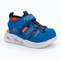 Sandały dziecięce SKECHERS S-Lights Sola Glow blue/lime