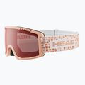 Gogle narciarskie dziecięce HEAD Contex Yuki Jr red/peach