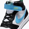 Buty dziecięce Nike Court Borough Mid 2 white/black/arctic green/football blue 12