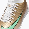 Buty piłkarskie dziecięce Nike Jr. Mercurial Superfly 11 Club "Kylian Mbappé" IN metallic gold/green glow 12