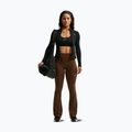 Legginsy damskie Nike One High Waisted Flared cacao wow/white 2