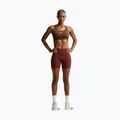 Biustonosz treningowy damski Nike Swoosh Medium Support cacao wow/white 2