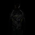 Koszulka do biegania męska Nike Dri-FIT Printed SS smoke grey/black/light lemon twist 7