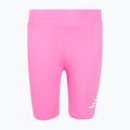 Spodenki dziecięce New Balance Stacked Logo Cycle pink satin
